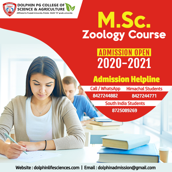 integrated msc phd in zoology in india